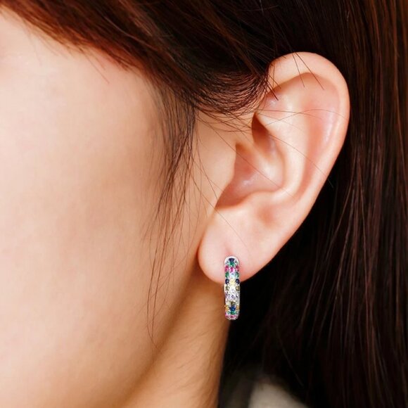 Small Colorful Luxury Small Earring - Picture 2 of 5